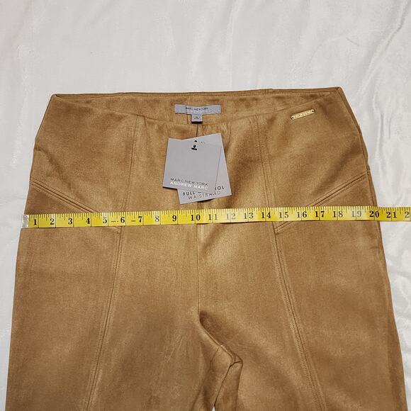 NWT Marc New York Andrew Marc Faux Suede Pull-On Pants, Camel, Size X-Large - Picture 5 of 8